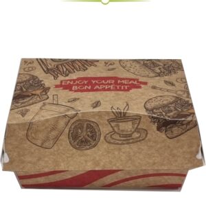 BB9 (Red) Kraft Takeaway Chips Boxes Bayram 1x200
